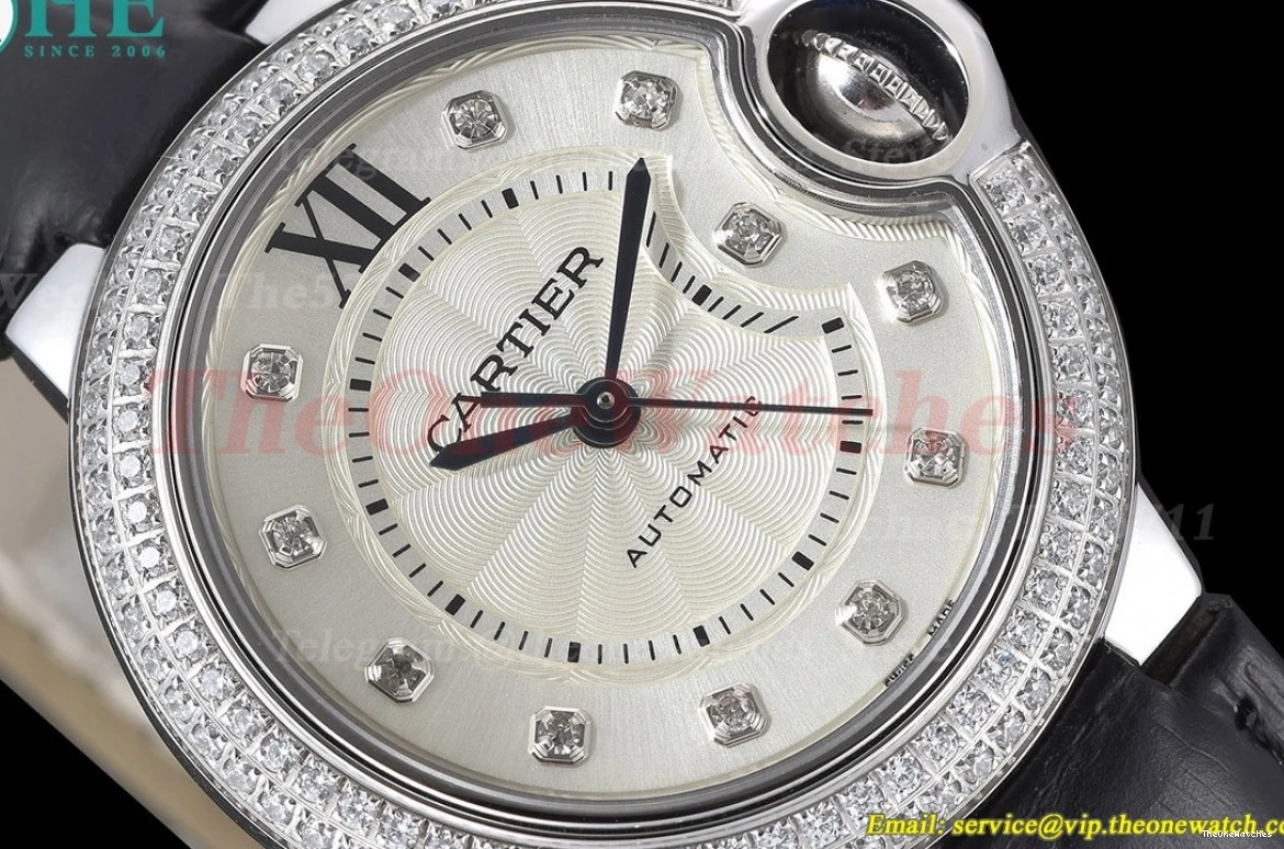 LE Dia Cartier SS NH05 GDF White De Dia 33mm Bleu Ballon 0122